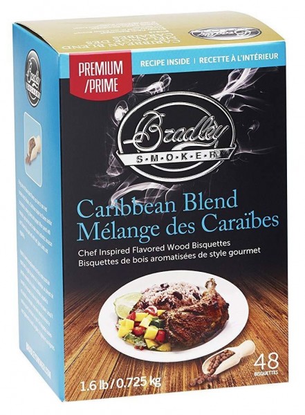 Premium Caribbean Blend 48 ks - Brikety udící Bradley Smoker
