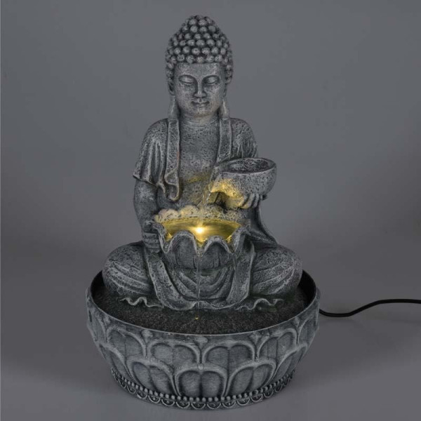 HOMESTYLING Fontána pokojová s LED osvětlením 29 cm Budha KO-795202330