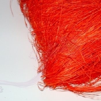 Barevné sisalové vlákno oranžové